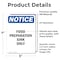 Signmission Food Preparation Sink Only, 5 in W x Rectangle, Vinyl Decal OS-2PACK-NS-D-57-V-12836 - alternate 5